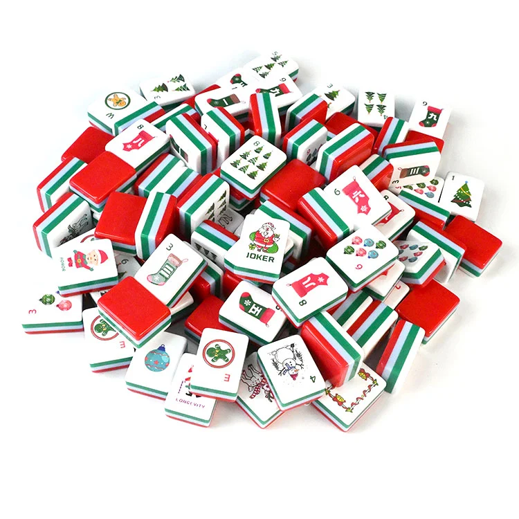 Festliga jul akryl Mahjong plattor