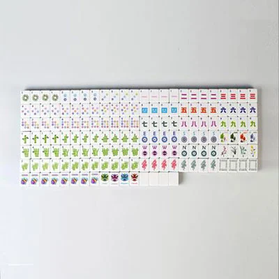 Army Green Acrylic Mahjong Tiles