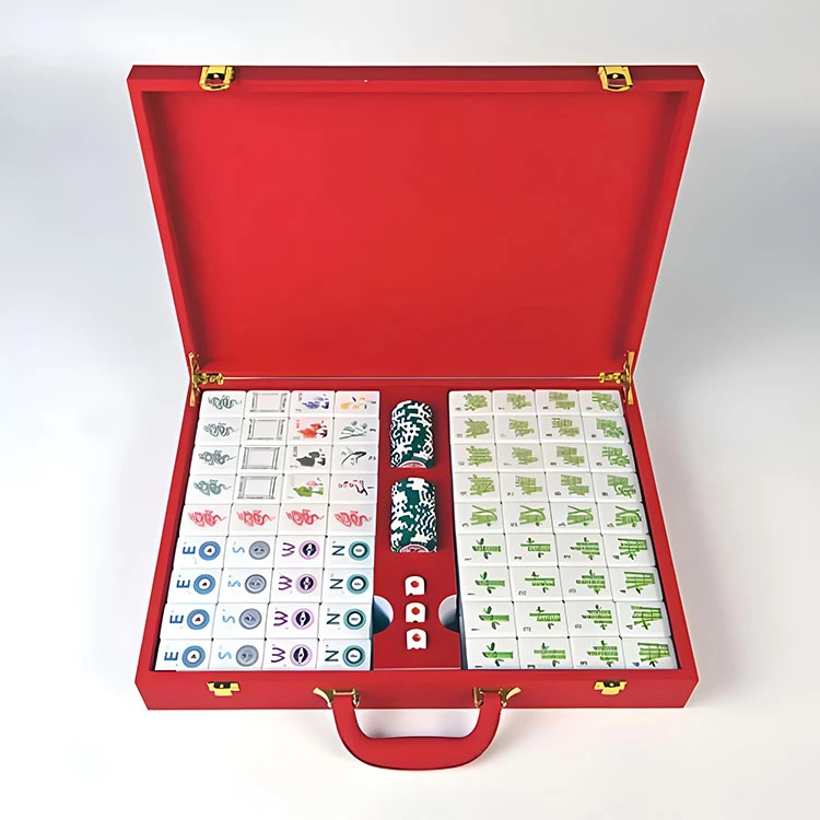 Röd berlock samling Mahjong Set